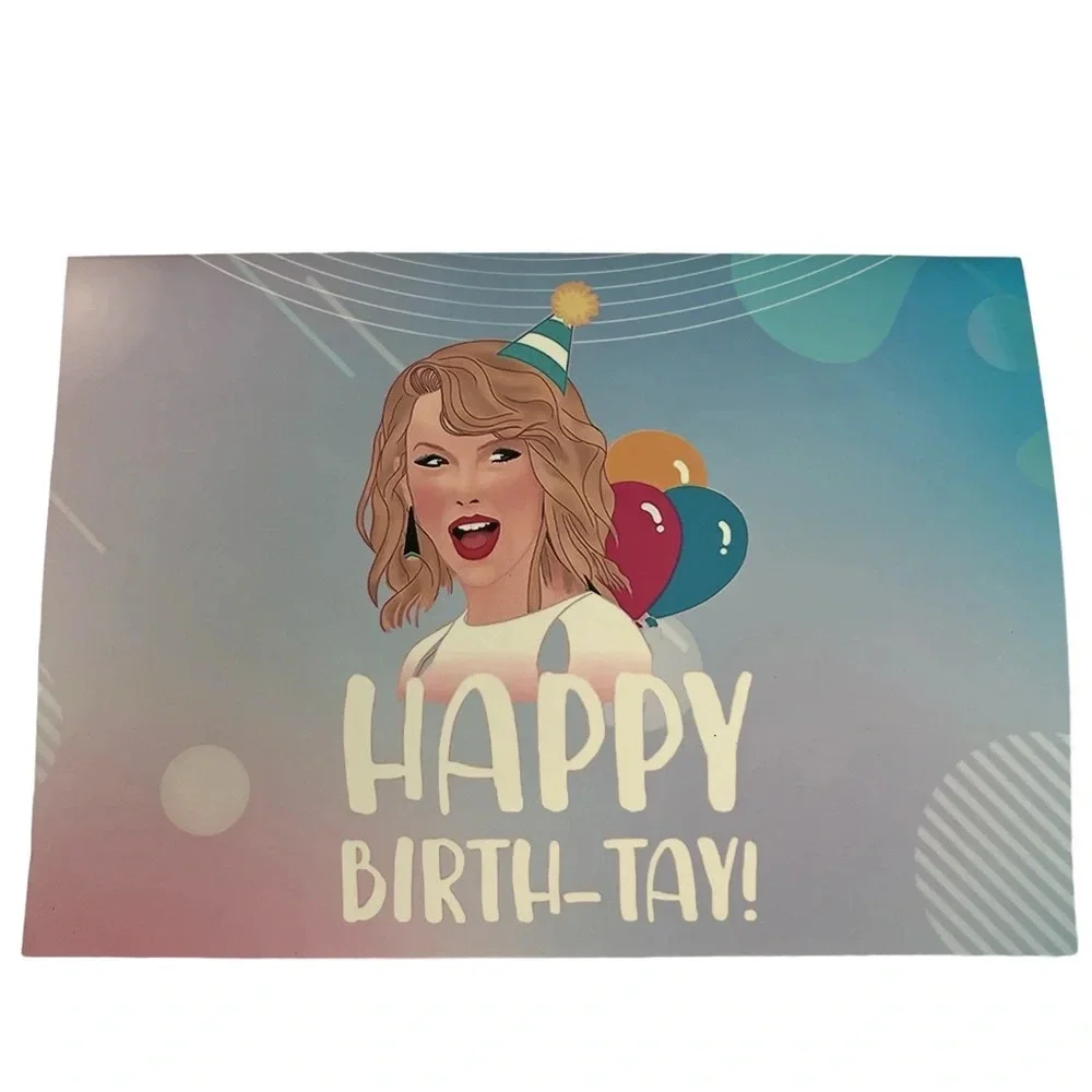 2-Taylor Swift Happy Birthday Card Swiftie Gift Eras Tour Pop Up 2 Card Set